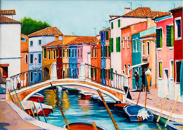 Painting courses at ArteUmbria with Maggie Saddullah